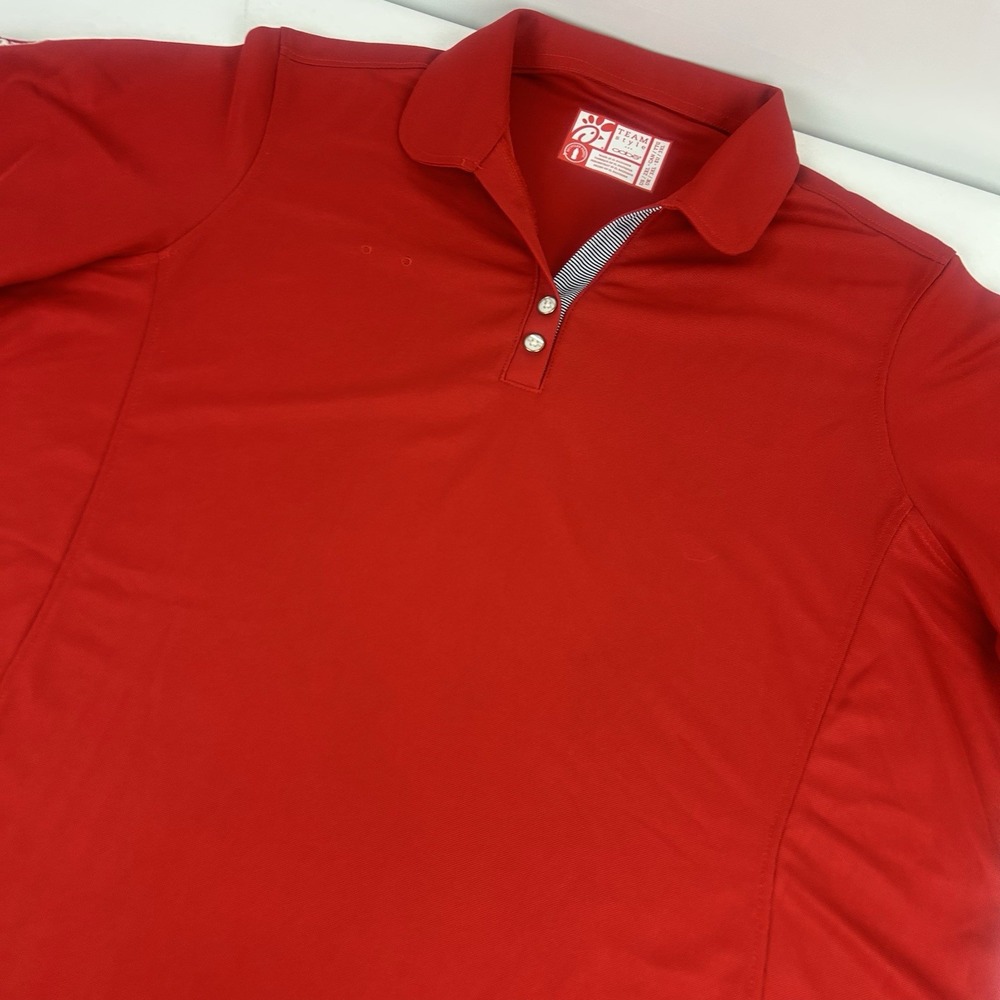 Chic Fil A Team Style Uniform Polo Red Women's Shirt XXL OOBE